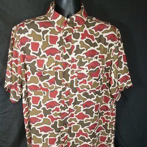 Camouflage Men's Casual Button Down Shirt